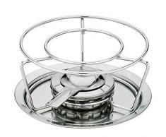 Spring 2621405018 Swiss Eco Fondue-Rechaud, Edelstahl, silber, 14,4 x 27,2 x 29 cm