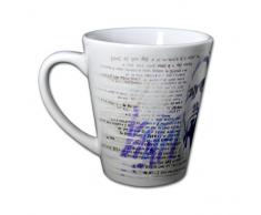 Cobian Tasse - Club 27 Serie Handarbeit Designer Tasse aus brillanten Porzellan Unikat - Tasse, Becher, Kaffeetasse, Teetasse Keramik Tasse, 330ml, Geschenk für Freunde (Tasse Latte)