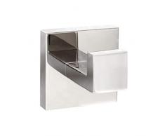 ECENCE Handtuchhaken Edelstahl, Handtuchhalter 1 Stck. für Handtücher, Bademantel, Kleider, Universalhaken, Wandhaken zur Wandmontage Chrom 31040307