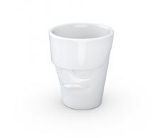 Fiftyeight Fifty Eight grummelig weiß Tasse, Porzellan, 10 cm