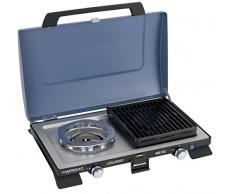 Campingaz Gas-/ Tisch-/ Campingkocher 400SG, 2 flammig, 4.400 Watt, kompakter Outdoor Kocher mit Windschutz, 2 Grillplatten und Tragegriff