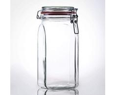 Flaschenbauer - 12 Drahtbügelgläser 1550ml verwendbar als Einmachglas, zu Aufbewahrung, Gläser zum Befüllen, Leere Gläser mit Drahtbügel