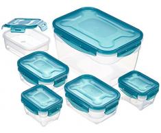AmazonBasics Frischhaltedosen-Set, luftdicht, 6-teiliges Set