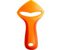 Chefn Orangenschäler ZeelPeel, Zitrusfrüchteschäler aus Kunststoff, Schälmesser für Orangen (Farbe: Orange), Menge: 1 Stück