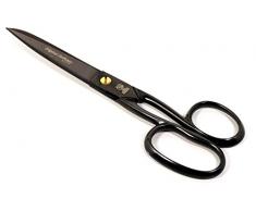 NTS-Solingen Black Edition Küchenschere Allzweckschere Haushaltsschere Schere 18 cm lang, brüniert, Karbonstahl, super scharf