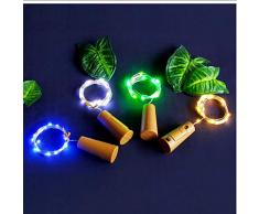 Hot Led Lichterkette Weinflaschenverschluss Kupferdraht String Innendekoration Laterne Weihnachtstag String Festliche Lichter