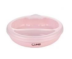 Meilijie Speise-Warmhalteplatte Injektion Warmwasser Isolierbecher Kinder Essen Speisen Edelstahl Geschirr Baby Saugnapf Schüssel Rose