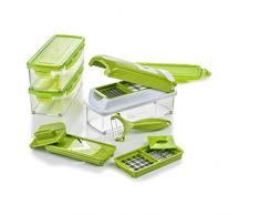 Genius Nicer Dicer Smart | 13 Teile | Gemüseschneider | Zwiebelschneider | Schneiden / Würfeln / Hobeln / Stifteln / Schälen / Aufbewahren | Mandoline | Multischneider | Gemüsehobel | Obstschneider | NEU