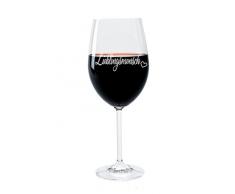 FORYOU24 Leonardo Weinglas mit Gravur Motiv Lieblingsmensch Wein-Glas graviert Geschenkidee Muttertag