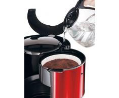 Moulinex FG360D11 Glas-Kaffeemaschine Subito Metallic, rot
