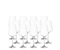 LEONARDO HOME Set aus 12 Weißweingläser Puccini, Weingläser, Teqton-Kristallglas, spülmaschinenfest