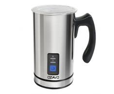 OZAVO Milchaufschäumer, elektrische Milk Frother, 240ml Kapazität, 500W Milchschäumer, Warm und Kaltaufschäumen für Kaffee, Cappuccino, antihaftbeschichtet, 360° Basisstation