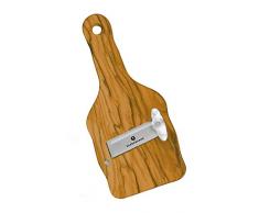 Sulpizio Tartufi 0000058307 Gourmet-/Trüffelhobel, Olivenholz, Edelstahl, braun, 2,8 x 9 x 22,6 cm