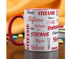 Privat Tasse Kaffeetasse mit eigenem Namen in verschiedenen Schriftarten