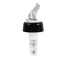 Flaschenausgießer mit Klappe, Spirituosen-Ausgießer dosierer Weinausgießer Metallkläppchen für Wein Schnaps Olivenöl Kaffee Sirup Essig Flaschen Kunststoffkorken Öl-Ausgießer 15mL (White)