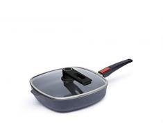 Woll Viereckpfanne, Induktion 24 x 24 cm, 6,5 cm hoch, inkl. multifunktionalem Smart Lid
