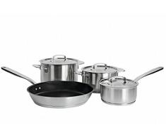 Miele KMTS5704 Backofen- und Herdzubehör / Topfset Induktion (Bestehend aus Bratpfanne KMBP 2800, Stielkasserole KMSK 1615, Kochtopf KMKT 2040 und 1825)