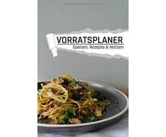 Vorratsplaner: Nudelteller Motiv I Lebensmittel lagern und Vorräte planen I Kontakte I Rezepte I Notizen I DIN A5