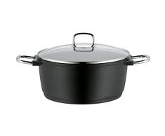 WMF Bueno Induction Kochtopf hoch 28cm, Glasdeckel, Fleischtopf, 6,8l Aluguss beschichtet, Topf Induktion
