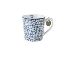 Laura Ashley - Henkelbecher, Henkeltasse, Tasse - Blueprint Floris - 12 x 8,9 cm - Groß