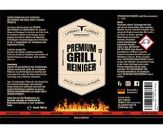 Grillreiniger Spezialreiniger zur Grill Reinigung nach dem Grillen | Profi-Reiniger zum Grill reinigen | Grillrost Reiniger & Aktiv-Reiniger | PREMIUM GRILL REINIGER - URBAN FOREST (500ml Reiniger)