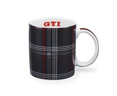 Volkswagen 5KA069601 Becher GTI Clark Design Porzellanbecher, Schwarz/Grau/Rot/Weiß
