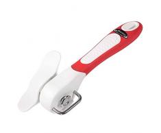 Newness Manueller Dosenöffner, Sicherheits Dosenöffner, Edelstahl Büchsenöffner mit Ergonomic Soft Grips Handle mit Easy Turn Round Knob, Kann Opener
