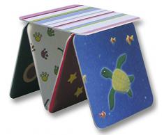 folia 2326 - Blanko Bierdeckel, Bierfilze, eckig, 9,3 x 9,3 cm, 100 Stück - unbedruckt zum Selbstgestalten