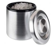 Buddy´s Bar - Eisbox, hochwertiger EIS-Eimer mit 5 Litern Fassungsvermögen, Eisbehälter Aluminium eloxiert - 18,5 cm x 18,5 cm x 20 cm