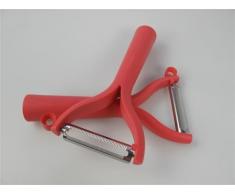 TUPPERWARE Schäler Universalschäler (2) Rot D119 Flachschliff Wellenschliff