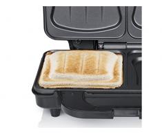 Tristar SA-3060 Sandwich Maker - Extra tiefe Grillplatten - Zwei Portionen gleichzeitig