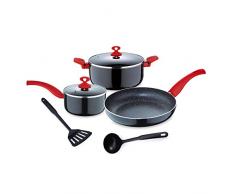 Renberg 7tlg. Induktion Alu Keramik Kochtopf Bratpfannen Set Topf Pfanne