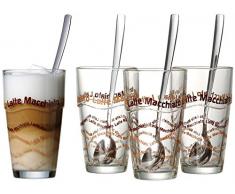 Ritzenhoff & Breker Latte Macchiato Gläser-Set, 8-teilig mit Löffel