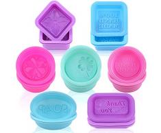 Akrcheft 21 Stück Silikon-Seife, Silikonform Silikonseifenform Seifenform, weiche Cupcake Muffin Backform für DIY hausgemachte Hand Made