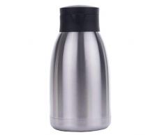 Haushalt International 26076 Isolierkanne Isolierflasche Thermo Kanne Kaffeekanne Edelstahl groß 2 L
