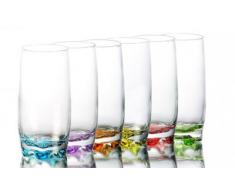 6x Trinkgläser Saftgläser Wassergläser Coral Longdrinkgläser ADR25