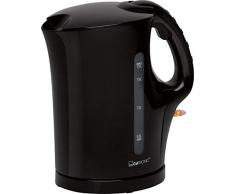 Clatronic WK 3445 Wasserkocher, 1,7 L, 2 außenliegende Wasserstandsanzeigen, Edelstahlheizelement