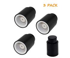 GOODEN Weinflaschenverschluss, Weinkonservierer Vakuum, Weinkorken Halten Frisch Champagnerverschlüsse Wiederverwendbar Weinverschluss Wein Pumpe Wine Saver Sealer Silikon Weinstopper Geschenk