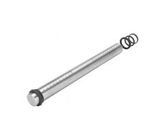 Nudelholz Edelstahl Teigroller, Metall Nudelhölzer zum Backen Teigrolle mit abnehmbare Ringe in 3 Größen, Backzubehör Rolling Pin Antihaft für Fondant, Pizza, Cookie, Gebäck Teig, 40 cm