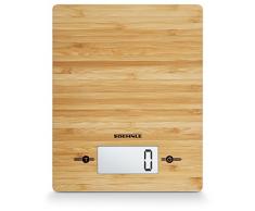 Soehnle Bamboo, digitale Küchenwaage, hochwertige und natürliche Haushaltswaage aus echtem Bambus, elektronische Waage mit Sensor-Touch, Gewicht bis zu 5 kg, inkl. Batterien, hygienische Wiegefläche