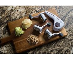 Westmark Trommelreibe/-hobel mit 3 Schneideinsätzen, Kunststoff/Rostfreier Edelstahl, Trio, Weiß/Silber, 11722260