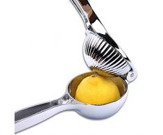 Schramm® Saftpresse XL Silber Zitronenpresse Limettenpresse Zitruspresse manuelle Handpresse Entsafter Presse