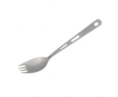Ti-Time Titan Göffel sehr leicht für Outdoor und Camping, Titanium Spork 2in1 Löffel und Gabel in einem, 1300