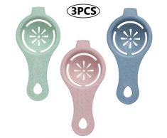 3 Stücke Eiertrenner, Eidotter-Trenner, Eidottertrenner für Zuhause, Küche, Küchenwerkzeug, Koch, Essen, Kochutensilien, Kunststoff, Weißes Eigelb