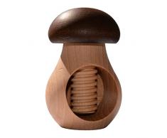 Holz Nussknacker mit Schraube/Holzgewinde zum einfachen Knacken von Nüssen, H 98 x Ø 63mm
