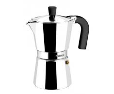 Monix Vitro Express Mokkakannen für 3 Tassen, Aluminium, Edelstahl