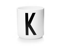 Design Letters - Becher - Buchstabentasse - Buchstabe: K - Porzellan - Arne Jacobsen