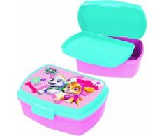 POS 29226088 - Brotdose Promo mit Einsatz im beliebten Paw Patrol Design, ca. 17 x 13,5 x 5, 5 cm, aus Kunststoff, bpa- und phthalatfrei, ideal für das Pausenbrot, für Jungen und Mädchen