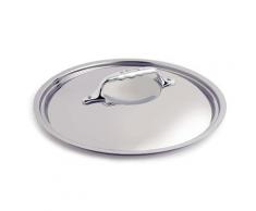 Deckel Ø 28 cm Edelstahl - zu Kochgeschirr PRIMA MATERA - De Buyer, grau, Diamètre 28 cm