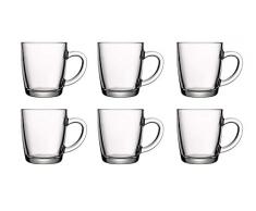 Pasabahce 55531 – Trinkgläser, Teeglas Mit Henkel Basic, 6er Set